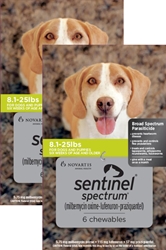 Sentinel Spectrum for Dogs 8-25 lbs, 12 Month (Green)