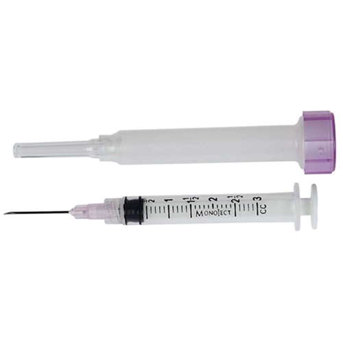 Syringe 3cc, 22 gauge x 1.5 in, RL, Ideal, 100