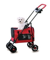 3 in 1 Pet Stroller, Red