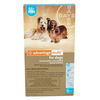 Advantage Multi For Dogs and Puppies 9-20 lbs, Teal, 12 Pack