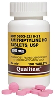 Amitriptyline 100mg, 100 Tablets