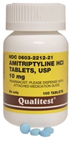 Amitriptyline 10mg, 100 Tablets