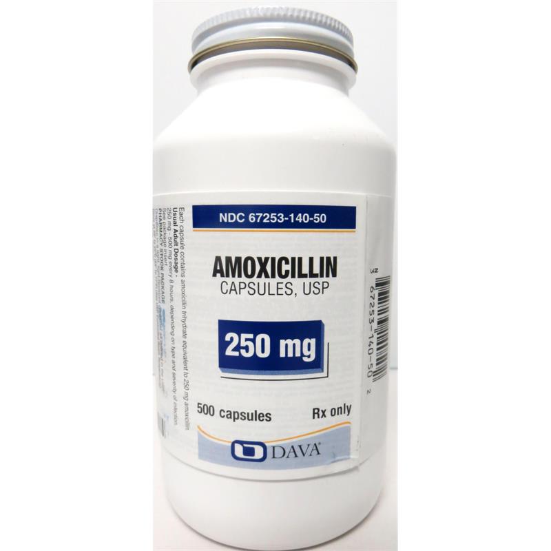 Amoxicillin 250 mg, 30 Capsules