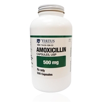 Amoxicillin 500 mg, 100 Capsules