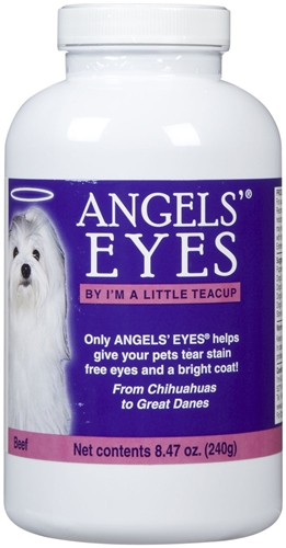 Angels' Eyes Tear Stain Supplement for Dogs - Beef Flavor, 240 gm (8 oz)