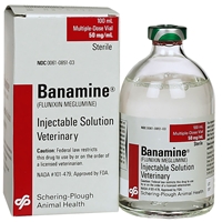 Banamine Injectable Solution, 50mg/mL, 100mL