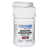 Benazepril HCL 5 mg, 100 Tablets