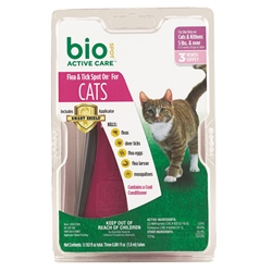 Bio Spot Spot On Flea & Tick Control for Cats Over 5 lbs, 3 Pack