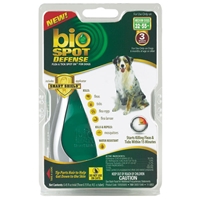 Bio Spot Spot On Flea & Tick Control for Dogs 31-60 lbs, 3 Pack