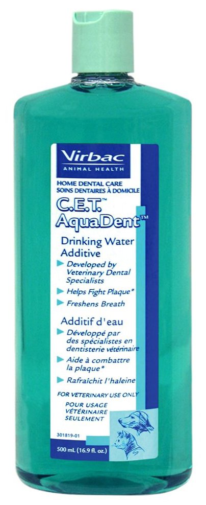 CET AquaDent Drinking Water Additive for Dogs and Cats, 500 mL