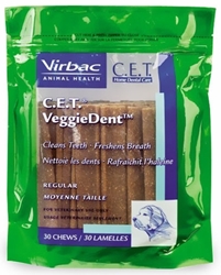 CET VeggieDent Chews, Regular, 30