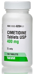 Cimetidine 400 mg, 250 Tablets