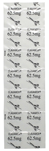 Clavamox 62.5 mg, One Tablet