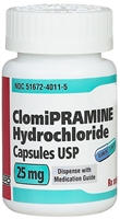 Clomipramine HCL 25 mg, 90 Capsules