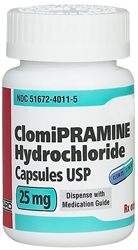 Clomipramine HCL 25 mg, 90 Capsules