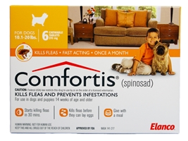Comfortis for Dogs 10-20 lbs, Orange, 6 Pack