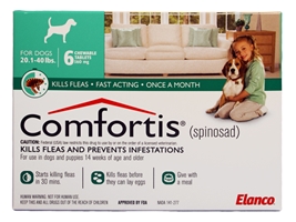 Comfortis for Dogs 20-40 lbs, Green, 12 Pack