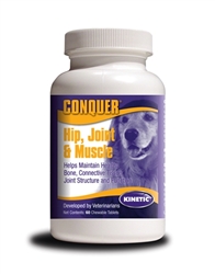 Conquer Hip, Joint and Muscle Supplement for Dogs, 60 Chewables