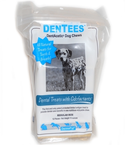 DentAcetic DenTees Chews, Bag or 12