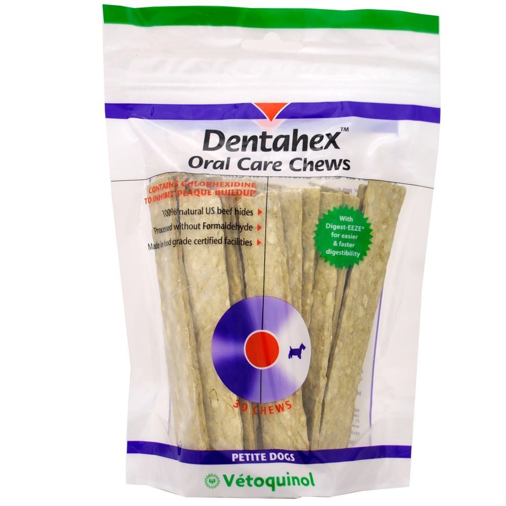 Dentahex Oral Care Chews, Petite, 30