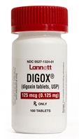 Digoxin 0.125 mg, 100 Tablets