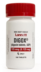 Digoxin 0.125 mg, 30 Tablets