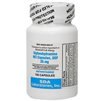 Diphenhydramine 25 mg, 100 Tablets