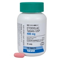 Etodolac 400 mg, 100 Tablets