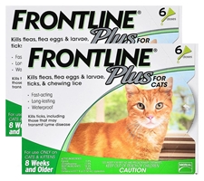 Frontline Plus for Cats, Green, 12 Pack