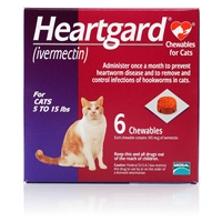 Heartgard for Cats 5-15 lbs, Purple, 6 Chewables