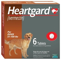 Heartgard for Dogs 51-100 lbs, Brown, 6 Chewables