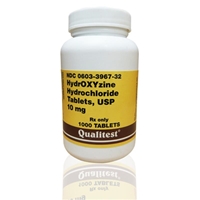 Hydroxyzine HCl 10 mg, 100 Tablets