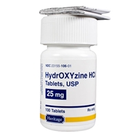 Hydroxyzine HCl 25 mg, 500 Tablets