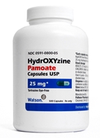 Hydroxyzine Pamoate 25 mg, 100 Capsules