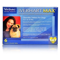 Iverhart Max for Dogs 12-25 lbs, Blue, 6 Pack