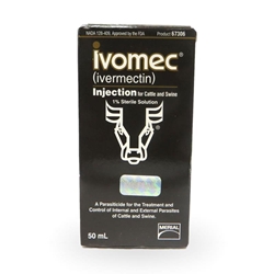 Ivomec (1% Ivermectin) for Cattle & Swine, 50 mL