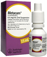 Metacam (meloxicam) Oral Suspension 0.5 mg/mL, 15 mL