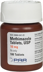 Methimazole 10 mg, 100 Tablets