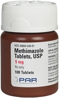 Methimazole 5 mg, 30 Tablets