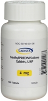 Methylprednisolone 4 mg, 100 Tablets