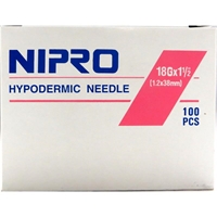 Needles 18 gauge x 1-1/2 in, Monoject, 100