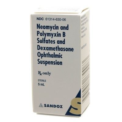 Neomycin, Polymyxin B, Dexamethasone Ophthalmic Suspension, 5 mL