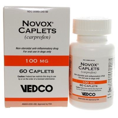 Novox (Carprofen) 100 mg, 60 Caplets