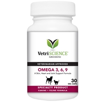 Omega 3,6,9 for Dogs and Cats, 30 Soft Gels