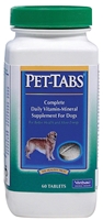 Pet-Tabs OF (Original Formula) Vitamin Mineral Supplement, 60 Tablets