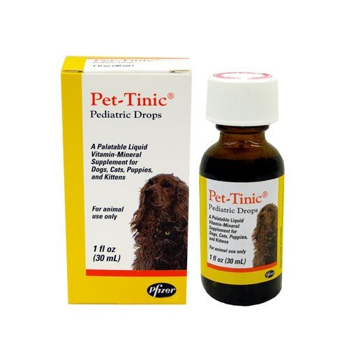 Pet-Tinic Pediatric Drops for Dogs, Cats, Puppies, and Kittens, 1 oz (30 mL)