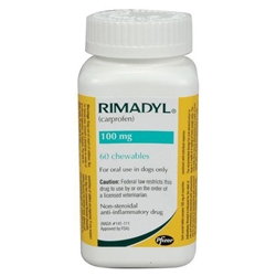 Rimadyl (Carprofen) 100mg, 60 Chewable Tablets