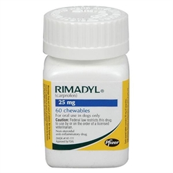 Rimadyl (Carprofen) 25mg, 60 Chewable Tablets