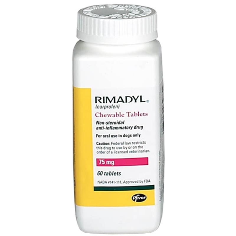 Rimadyl (Carprofen) 75mg, 60 Chewable Tablets