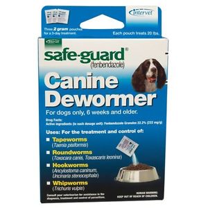 Safe-Guard (Fenbendazole) Canine Wormer, 2 gm